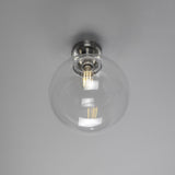 Riad Globe Ceiling Light - Satin Chrome