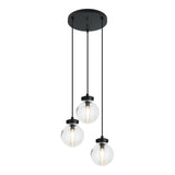 Ridge Pendant 15 Inch Matte Black