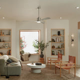 Ridley Ceiling Fan Antique Pewter By Kichler - Lifestyle View