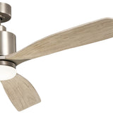 Ridley Ceiling Fan Antique Pewter By Kichler - Side View