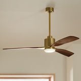 Ridley Ceiling Fan Brushed Natural Brass By Kichler - Lifestyle View2