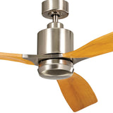 Ridley Ceiling Fan Brushed Stainless Steel By Kichler - Detailed View1