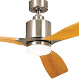 Ridley Ceiling Fan Brushed Stainless Steel By Kichler - Detailed View