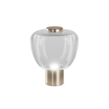 Riflesso LT 3 Table Light by Vistosi, Finis: Matt Gold, Color: Crystal Transparent, ,| Casa Di Luce Lighting
