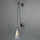Rigale Pulley Wall Light - Antique Silver