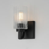 Rigata Wall Sconce Vanity Light Black by Maxim Lighting