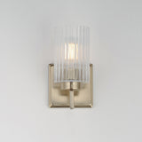 Rigata Wall Sconce Vanity Light Satin Champagne by Maxim Lighting