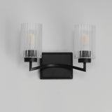 Rigata Wall Sconce Vanity Light Black by Maxim Lighting