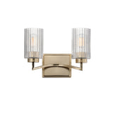 Rigata Wall Sconce Vanity Light Satin Champagne by Maxim Lighting
