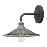 Rigby Small Single Light Sconce - Aged Zinc - by Hinkley