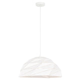 Riku Pendant Light Medium White By Matteo-Front View