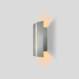 Rima Outdoor Wall Sconce by Cerno - Marine Grade Stainless Steel, side view