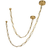 Rimini Chain Chandelier 140 Inch Aged Brass By Lib Co Detailed View 1