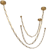 Rimini Chain Chandelier 185 Inch Aged Brass By Lib Co Detailed View 3