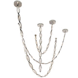 Rimini Chain Chandelier 185 Inch Polished Nickel By Lib Co Detailed View 3