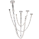 Rimini Chain Chandelier 95 Inch Polished Nickel By Lib Co Detailed View 3