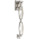Rimini Chain Wall Sconce 21 Inch Polished Nickel By Lib And Co - Side View