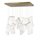 Rinkle 13-Light Rectalinear LED Pendant by ET2 - French Gold