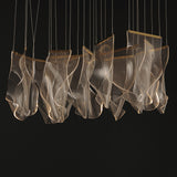 Rinkle 13-Light Rectalinear LED Pendant by ET2 - French Gold