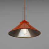 Rio Coloured Pendant Light - Orange
