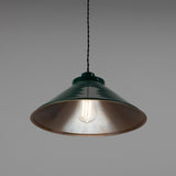 Rio Coloured Pendant Light - Racing Green