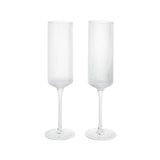 Ripple Champagne Flutes - Clear by Ferm Living