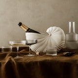 Ripple Champagne Saucers, Set of 2 By Ferm Living - Lifestyle View9