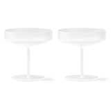 Ripple Champagne Saucers, Set of 2 Frosted By Ferm Living