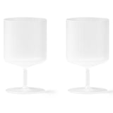 Ripple Wine Glasses, Set of 2 Frosted By Ferm Living