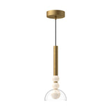 Rise Pendant Light By Kuzco - Brushed Gold/Clear Medium