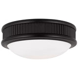 Ritz Flush Mount Medium Aged Iron By Visual Comfort Studio - Front View