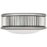 Ritz Flush Mount Small Polished Nickel By Visual Comfort Studio - Front View