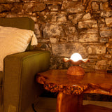 Rivale Ceramic Table Lamp - Antique Brass