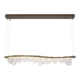 Riverbed LED Linear Suspension in Bronze by Hubbardton Forge