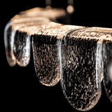 Riverbed LED Linear Suspension detail in Oil Rubbed Bronze, by Hubbardton Forge
