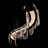 Riverbed LED Linear Suspension detail in Oil Rubbed Bronze, by Hubbardton Forge