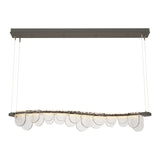 Riverbed LED Linear Suspension in Natural Iron by Hubbardton Forge