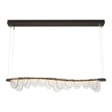 Riverbed LED Linear Suspension in Oil Rubbed Bronze by Hubbardton Forge