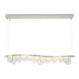 Riverbed LED Linear Suspension in Sterling by Hubbardton Forge