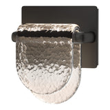 Riverbed LED Wall Sconce in Black by Hubbardton Forge