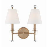 Riverdale Wall Sconce 15'' Aged Brass