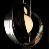Riza 10-Light Mobile Chandelier detail in Ink, Standard, by Hubbardton Forge
