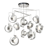 Riza 10-Light Mobile Chandelier in Sterling, Standard by Hubbardton Forge