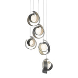Riza 5-Light Pendant in Natural Iron, Standard by Hubbardton Forge