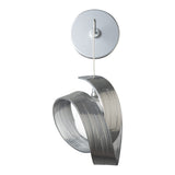 Riza Low Voltage Wall Sconce, shown in Sterling, by Hubbardton Forge