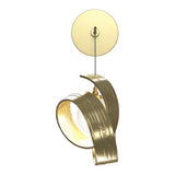 Riza Low Voltage Wall Sconce in Modern Brass by Hubbardton Forge