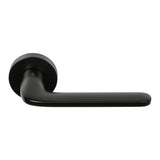Roboquattro Door Lever in Matte Black by Colombo Design