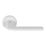 Roboquattro Door Lever in Matte White by Colombo Design