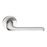 Roboquattro Door Lever in Satin Chrome by Colombo Design