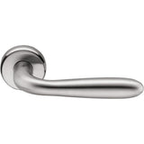 Robot Door Lever in Satin Chrome by Colombo Design
